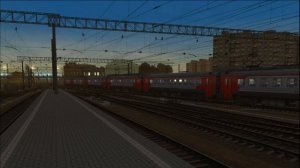 Вечернее движение поездов на Казанском вокзале г. Москвы | Trainz 19