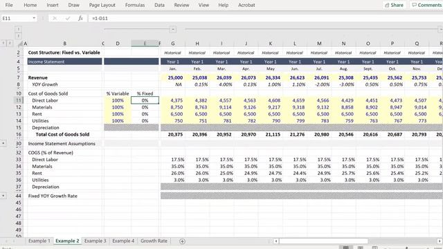 Toggling Between Fixed, Variable and Semi-Variable Costs смотреть онлайн
