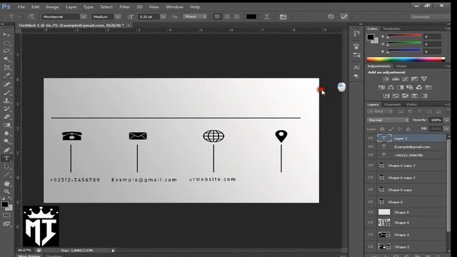 Dual Corporate Business Card in Photoshop CS6 || Creative Business Card || Muhammad imad смотреть онлайн