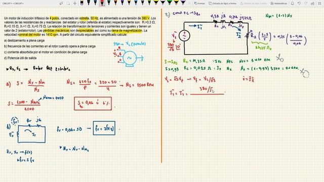 MI 03 - Flujo de potencias desde el circuito equivalente apróximado y ejemplo смотреть онлайн