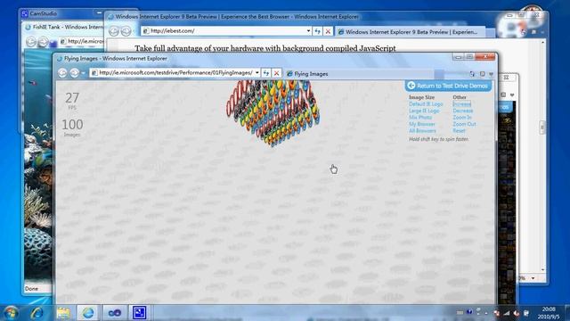 IE9 Beta leaked video with new Logo and UI смотреть онлайн