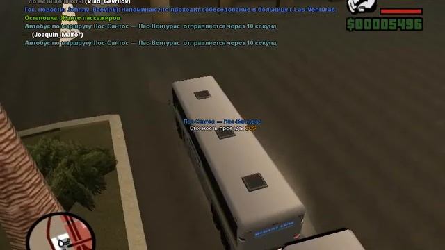 SA:MP Advance White [3]- Будни водителя автобуса. смотреть онлайн