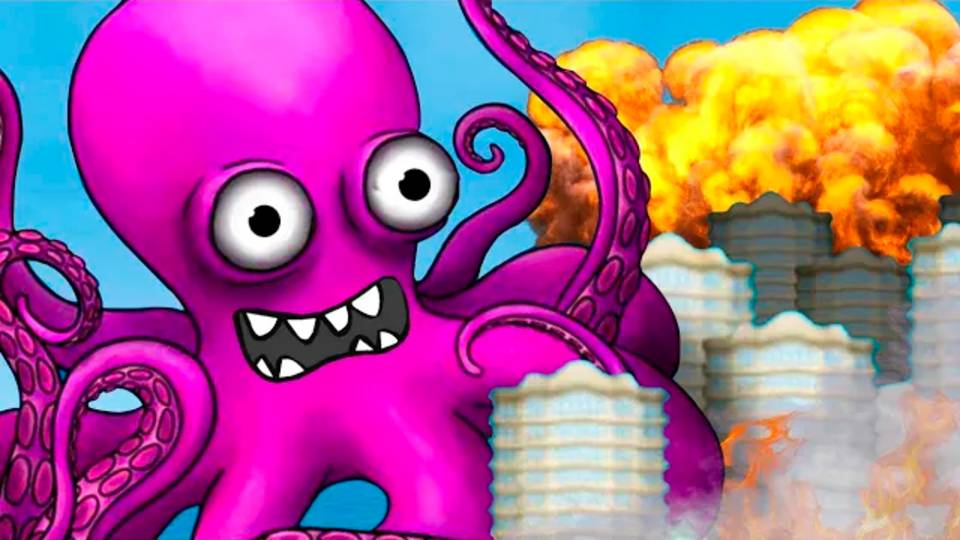 ОСЬМИНОГ съел всех и стал КРАКЕНОМ. ИГРА Tasty Planet Forever №2 на канале Хвостик ТВ смотреть онлайн