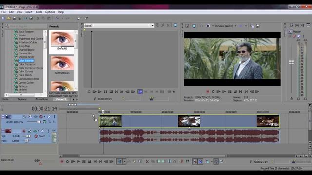 Sony Vegas Pro 13 Tutorial in Tamil- How to Change Video Color_HD смотреть онлайн