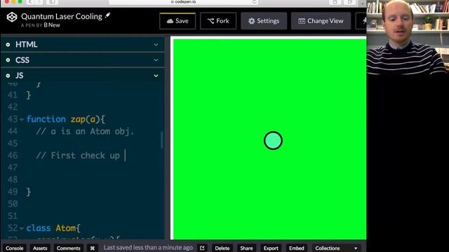 Quantum Laser Cooling Sim 2 in JavaScript смотреть онлайн