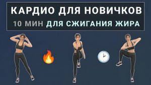 10 мин жиросжигающая кардио-тренировка - полностью стоя🔸Без прыжков без приседаний (любой возраст)