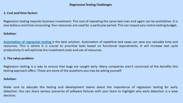 3 Challenges of Regression Testing with Solutions смотреть онлайн