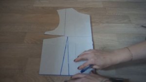 Как убрать нагрудную вытачку/Перевести нагрудную вытачку в талиевую