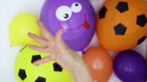 Изучаем цвета Лопаем шарики с водой