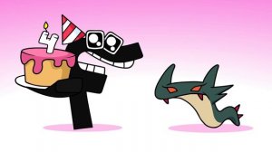 Алфавит ЛОР - HBD - Торт с Четверкой