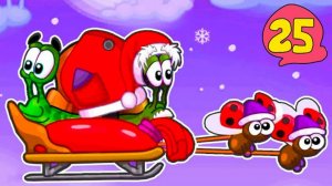 Супер УЛИТКА БОБ №25. Зимняя история. ФИНАЛ. Мультик ИГРА Snail Bob 2 на канале Хвостик ТВ