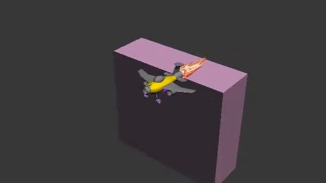 Aeroplane Fly By - animation 3ds max смотреть онлайн