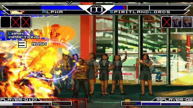 [KOF Mugen] Alpha Vs Bosses Krizalid Team