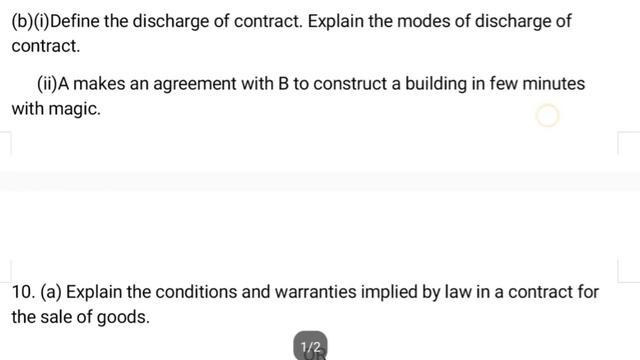 OU B.Com II sem Business law model paper 2023 смотреть онлайн