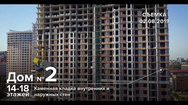 "Элегия Парк": видеоотчет со стройплощадки от 02.08.2019 смотреть онлайн
