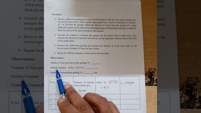 TO FIND THE WAVELENGTH OF HE-NE LASER SOURCE USING TRANSMISSION DIFFRACTION GRATING. смотреть онлайн