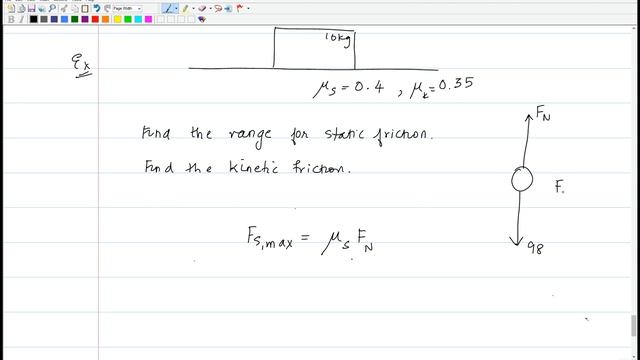 Laws of Motion - 02 - Friction - Calculating Static and Kinetic friction смотреть онлайн