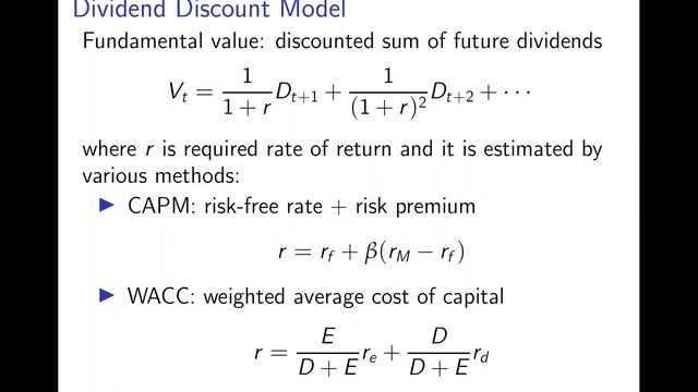 Fundamental Analysis - Dividend Discount Model смотреть онлайн