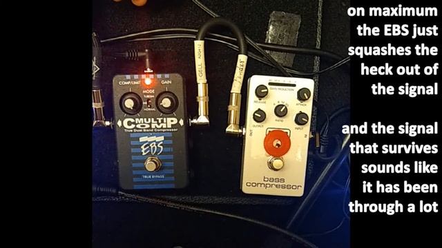 EBS Multicomp vs MXR M87 Bass compressor -comparison with slap double bass смотреть онлайн