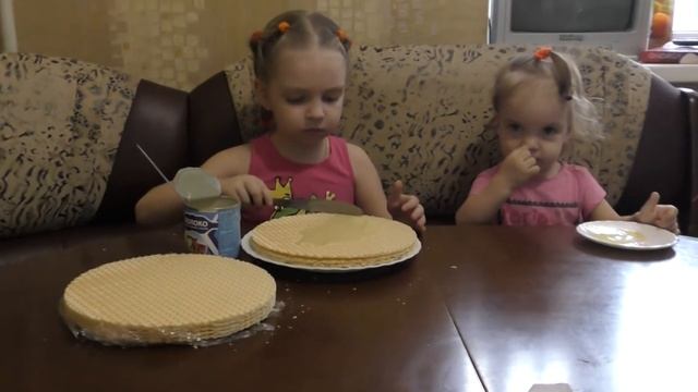 рисуем и делаем вафельный тортик смотреть онлайн