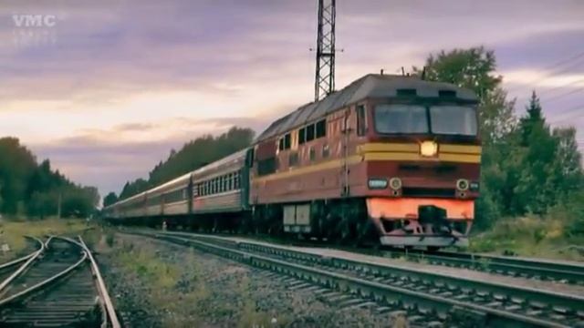 Подборка пассажирских поездов с тепловозами ТЭП 70 смотреть онлайн