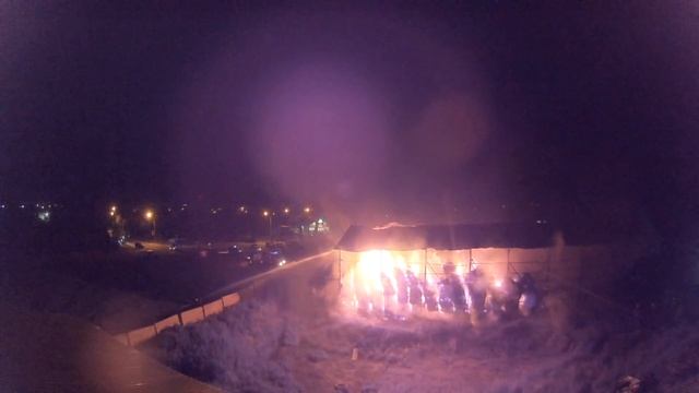 Пожар на складе сена ИП Бойченко- Стрежевой, 05.09.18 смотреть онлайн