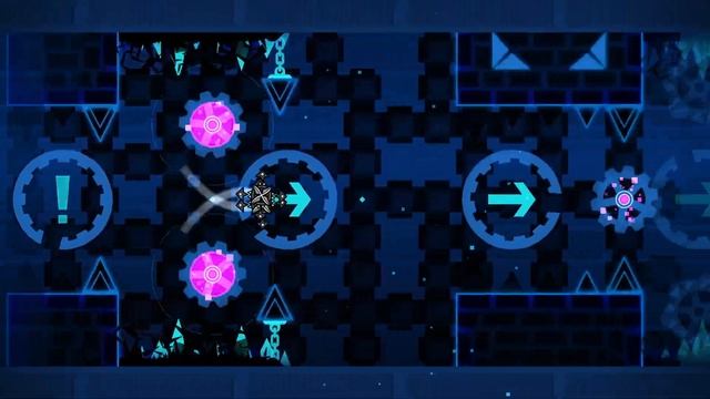 Geometry dash: BLUE HELL (синий ад) by LaZye (шоукейс) смотреть онлайн