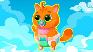 Суровый КОТИК БУБУ 2 №9. Подгузник. Мультик ИГРА про котят на Хвостик ТВ