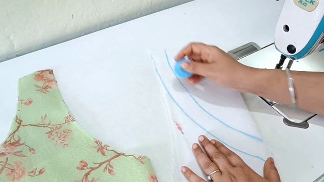 Frill Blouse Design Cutting and Stitching | Designer New Model Blouse Back Neck Design смотреть онлайн