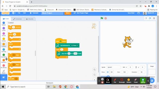 How to make Jingle Bells in Scratch pt. 1 смотреть онлайн