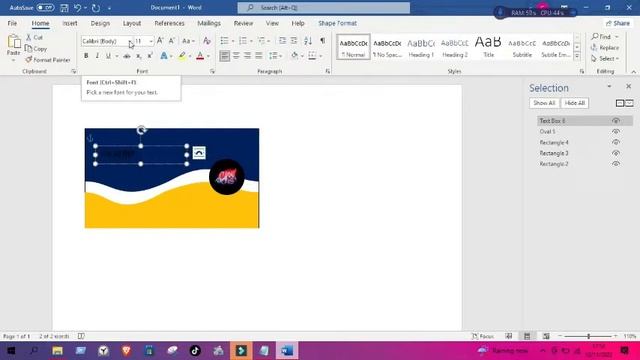 How to Create Business Card Design in MS Word | MS Word Visiting Card Design tutorial #cmartist смотреть онлайн