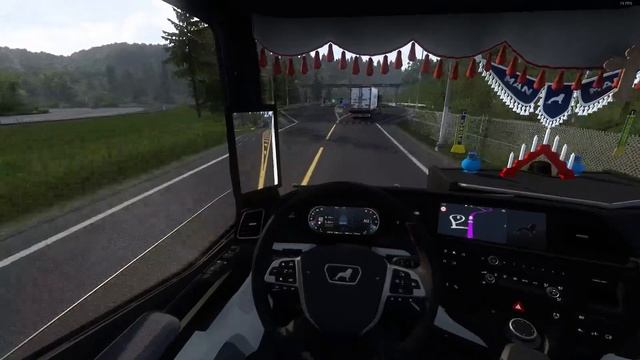 ETS2 1.49 / Eurotruck Simulator 2 / Norwegen Fahrt mit Tandem смотреть онлайн