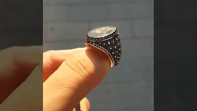 Вайнахский перстень Нохчийчоь серебряный ручной работы смотреть онлайн