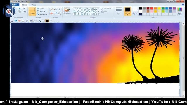 How To Draw in Ms Paint | NIT Computer Education 2022 | Drawing in Ms Paint смотреть онлайн