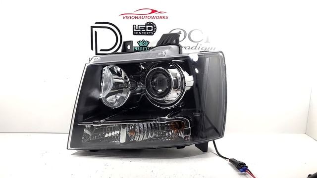 Chevy Tahoe - 2.5" Bi-LED projector retrofit, Iris shrouds, blackout corners - VisionAutoworks смотреть онлайн