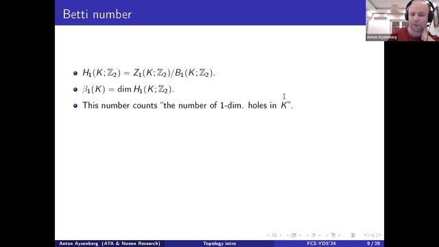 TDA course at FCS. Lecture 3. Anton Ayzenberg