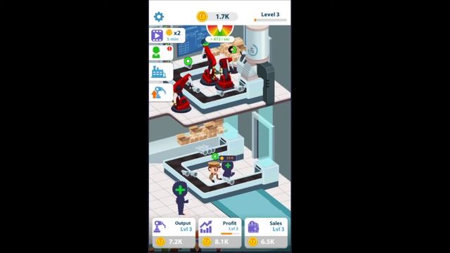 Idle Factory Corp.: Business Tycoon Clicker Games - My first few minutes in game смотреть онлайн
