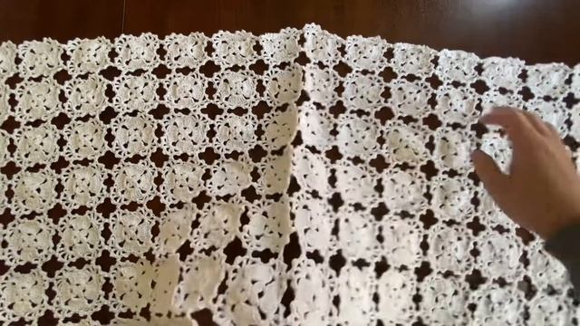 Crochet a small rectangle tablecloth 小长方形钩针台布 42*86cm смотреть онлайн