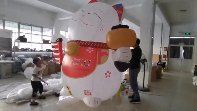 inflatable lucky cat mascot смотреть онлайн
