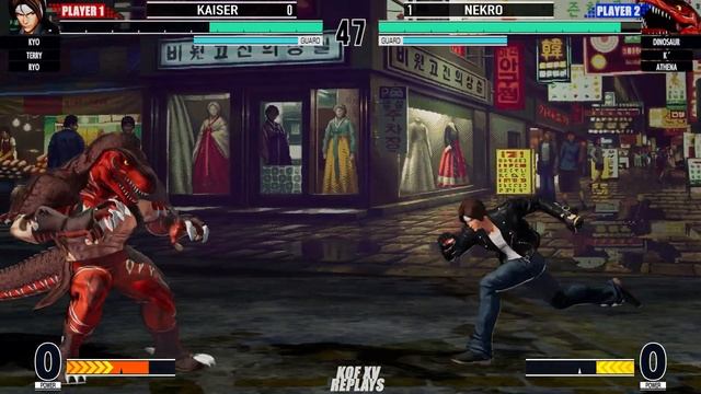 KOF XV 🔥 Nekro (Dinosaur/K'/Athena) vs Kaiser (Kyo/Terry/Ryo) 🔥 Steam смотреть онлайн