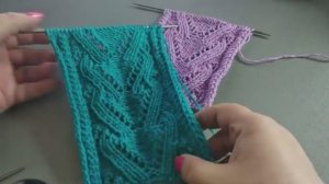 Стройнит и Украшает! Ажурная вертикальная дорожка спицами! 🧶✨ Легко связать!