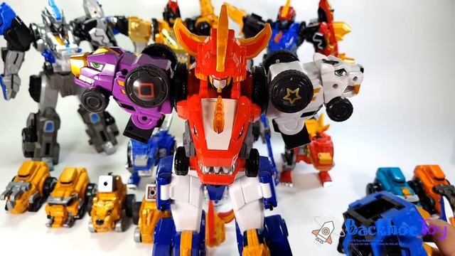 Dino Core Season 3. Ultimate D-Buster Tyranno, Hyper D-Saver Cerato Transforming Robot Toys Play. смотреть онлайн