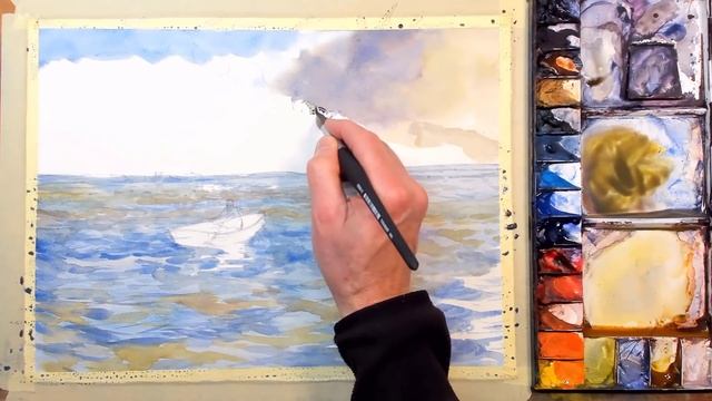 My C L O V E S Technique For Painting Waves In Watercolor