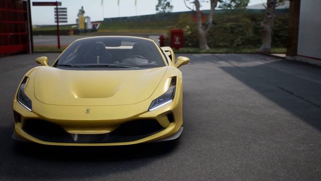 Ferrari F8 Spider Giallo Triplo Strato Blue interior Yellow details Walkaround смотреть онлайн