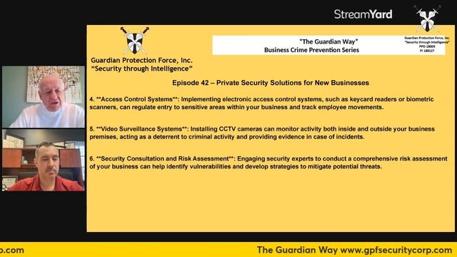 Episode 42 Private Security Solutions for New Businesses смотреть онлайн