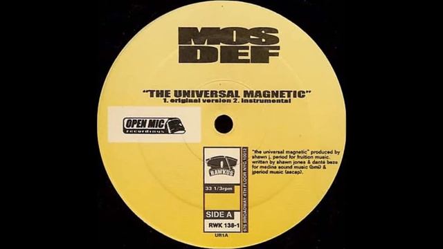 Mos Def - The Universal Magnetic (Prod. by Shawn J. Period) INSTRUMENTAL смотреть онлайн