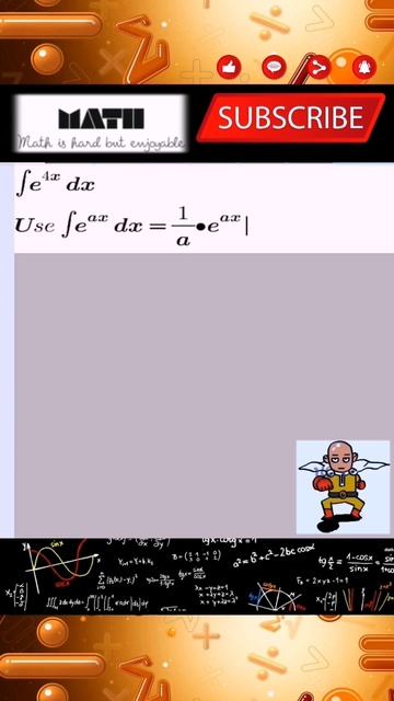 Integration of Exponential Function_integrate e ^ (4x) dx #integral #math #integration #mathematics смотреть онлайн