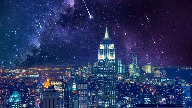 [4K]🍀🎷 Relaxing jazz in New York🗽🌃🌌 Healing, sleep, soothing, study | Projector window смотреть онлайн