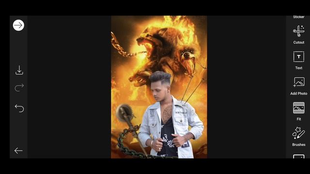 Fire Hunter Wolf Poster Editing tutorial in PicsArt | creative manipulation photo - KR Editing смотреть онлайн