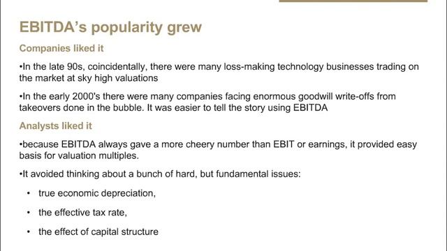 Webinar: Corporate Finance on 'Fighting EBITDA' | London Business School смотреть онлайн